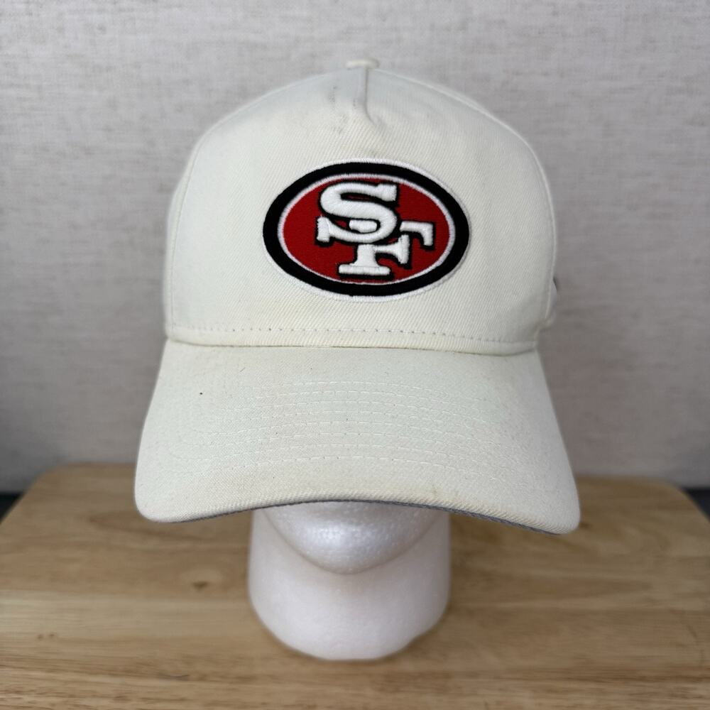 New Era San Francisco 49ers Exclusive Cream Red 9FORTY A-Frame Snapback Hat Cap
